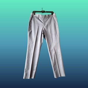 Express Mens‎ Gray Flat Front Straight Slim Fit Classic Dress Pants Size 31x32